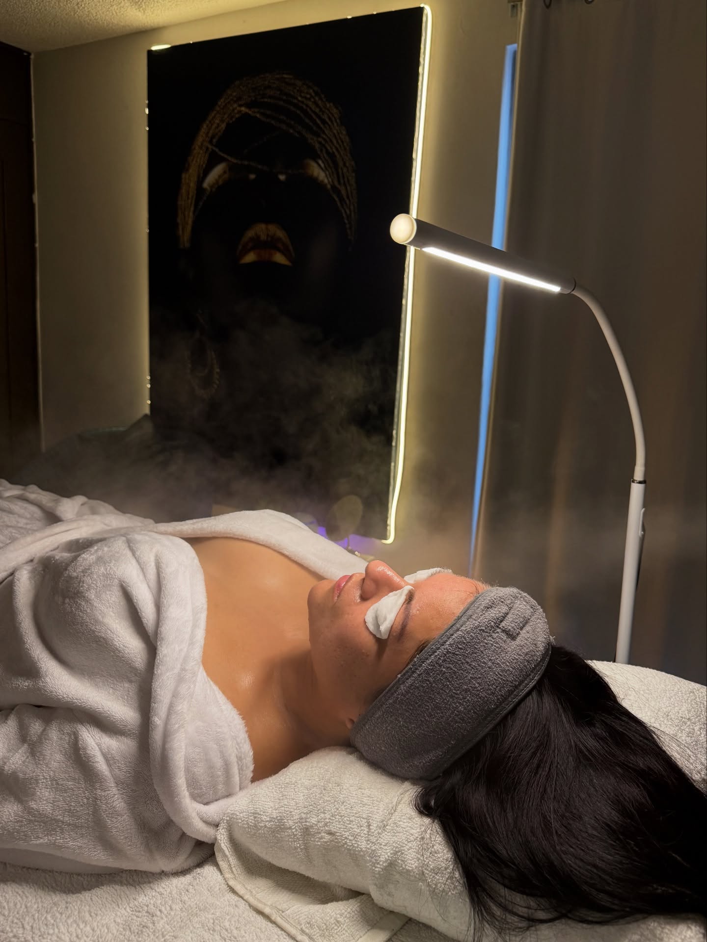 Tratamiento facial con vapor