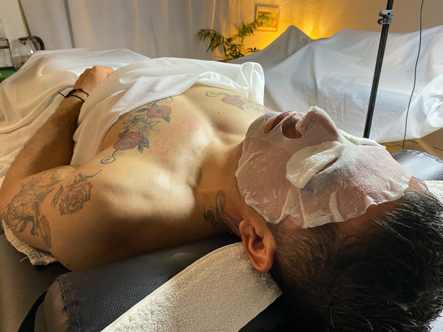 Mascarilla facial para hombre